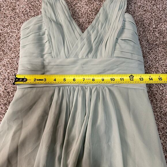 MONIQUE LHUILLIER Women's Rebecca Cerise Gown Size 4 In Green - Picture 8 of 11